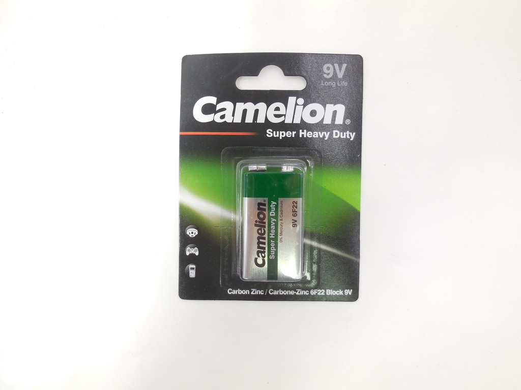 Батарейка 9V крона Camelion 6F22 Green 6F22-BP1G - Pic n 307983