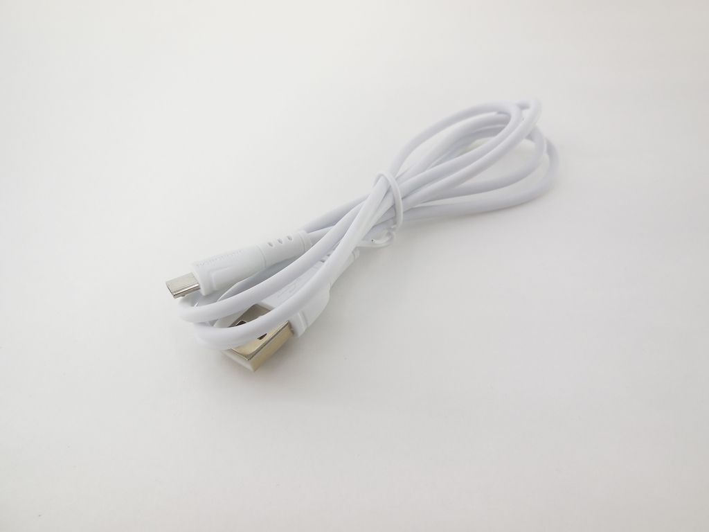 Кабель USB2.0 Cm-Am Borofone BX51 White, белый — 1 метр - Pic n 308165