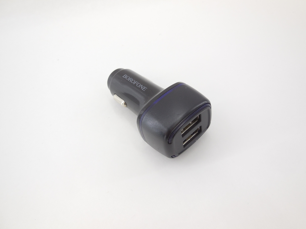 Автомобильное зарядное устройство Borofone BZ14A Dual portpower 2 USB выхода , 12 Вт, black - Pic n 308187