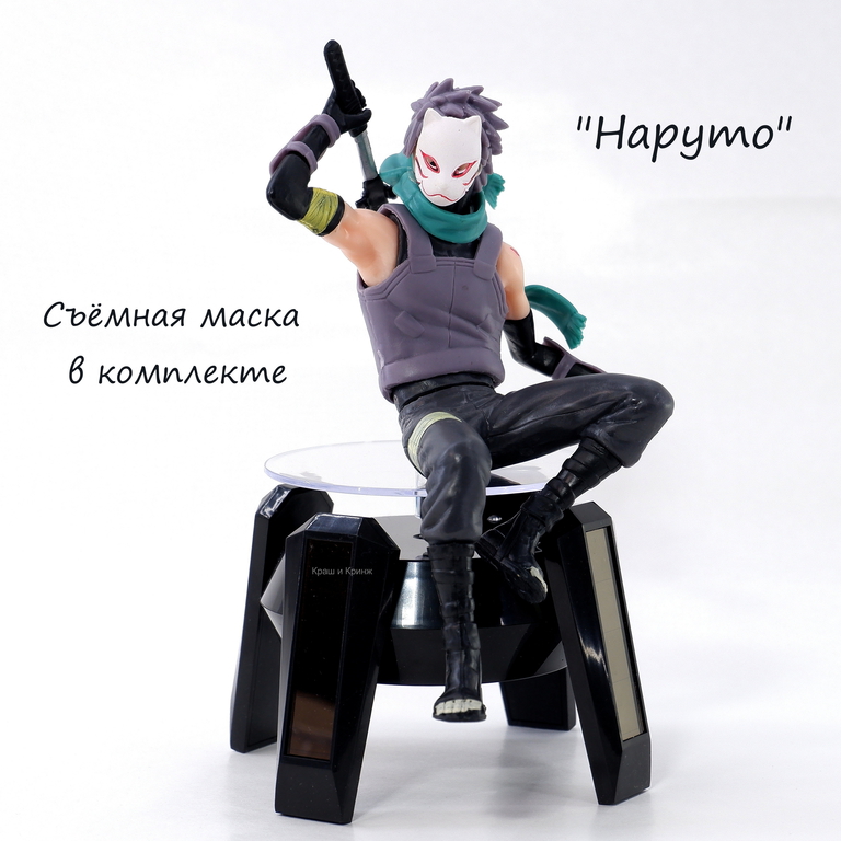 Фигурка NARUTO “Kakashi Hatake” Какаси Хатакэ 17,5 см в подарочной коробке. Съёмная маска и меч в комплекте. Лицензия. - Pic n 308298
