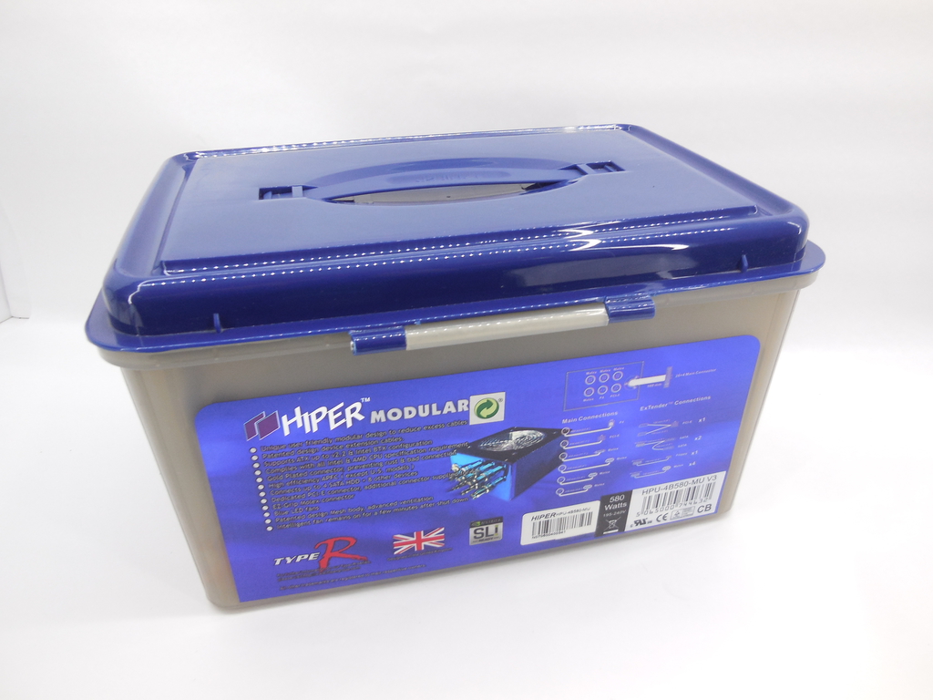 Блок питания ATX 580W HIPER HPU-4B580 отстегивающиеся кабели - Pic n 309021