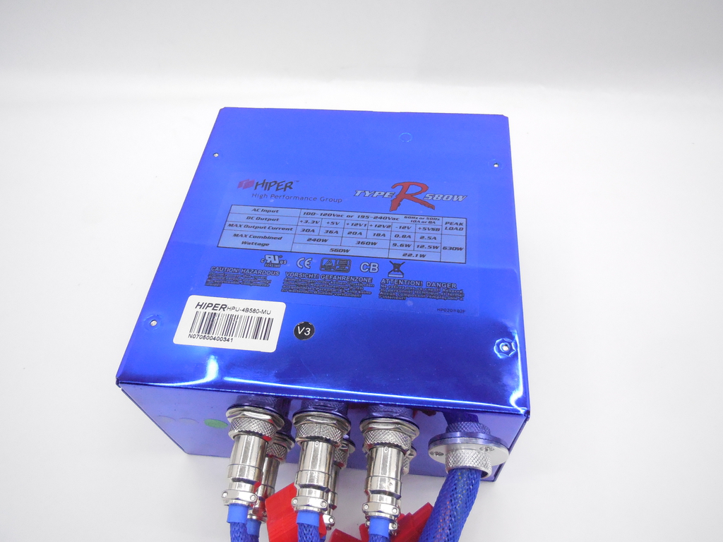 Блок питания ATX 580W HIPER HPU-4B580 отстегивающиеся кабели - Pic n 309021