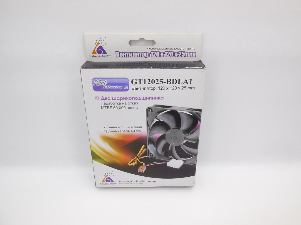 Вентилятор для корпуса GlacialTech GT12025-BDLA1 18.5дБ 950об/мин, 3-pin коннектор МП - Pic n 309050