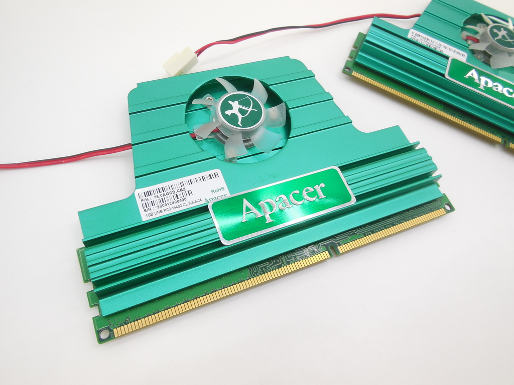 Раритетная редкая оперативная память Apacer Overclocking Memory Module DDR3 2Gb (KIT 1+1Gb) PC3-14400 - Pic n 309137