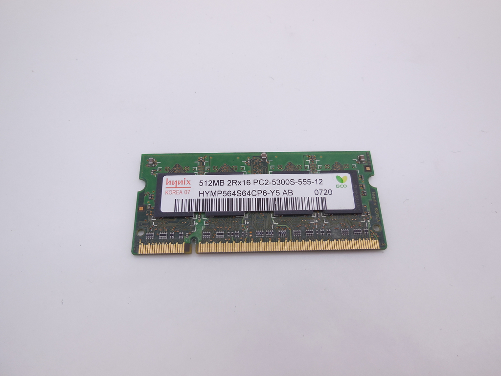 Модуль памяти SO-DIMM DDR2 512Mb, 667MHz, PC2-5300S, Hynix HYMP564S64CP6-Y5 AB - Pic n 309231