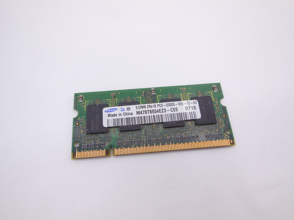 Модуль памяти SO-DIMM Samsung 512 МБ DDR2 667 МГц SODIMM CL5 M470T6554EZ3-CE6 - Pic n 309255
