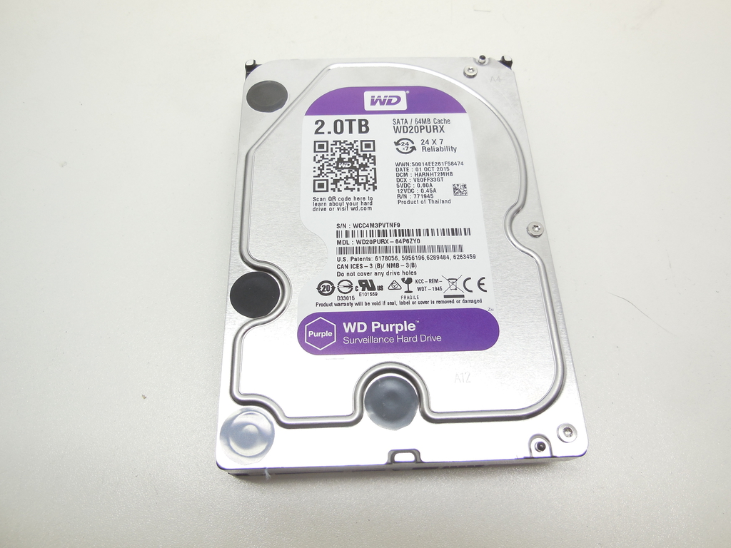 Жесткий диск 2Tb WD Purple WD20PURX - Pic n 310195