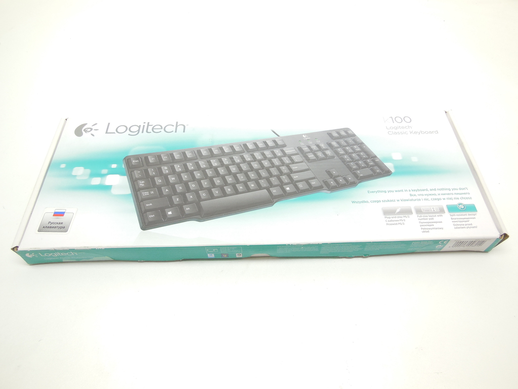 Клавиатура Logitech Classic Keyboard K100 влагозащита - Pic n 310198