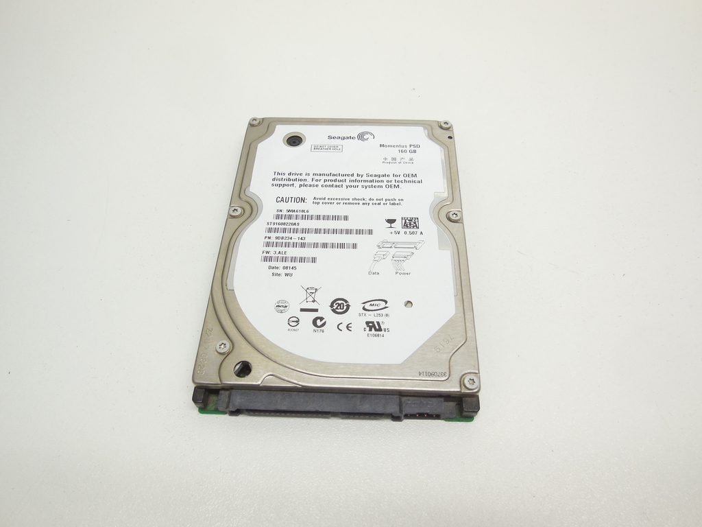 Жесткий диск 2,5" 160Gb SATA Seagate Momentus PSD (ST91608220AS) - Pic n 310235