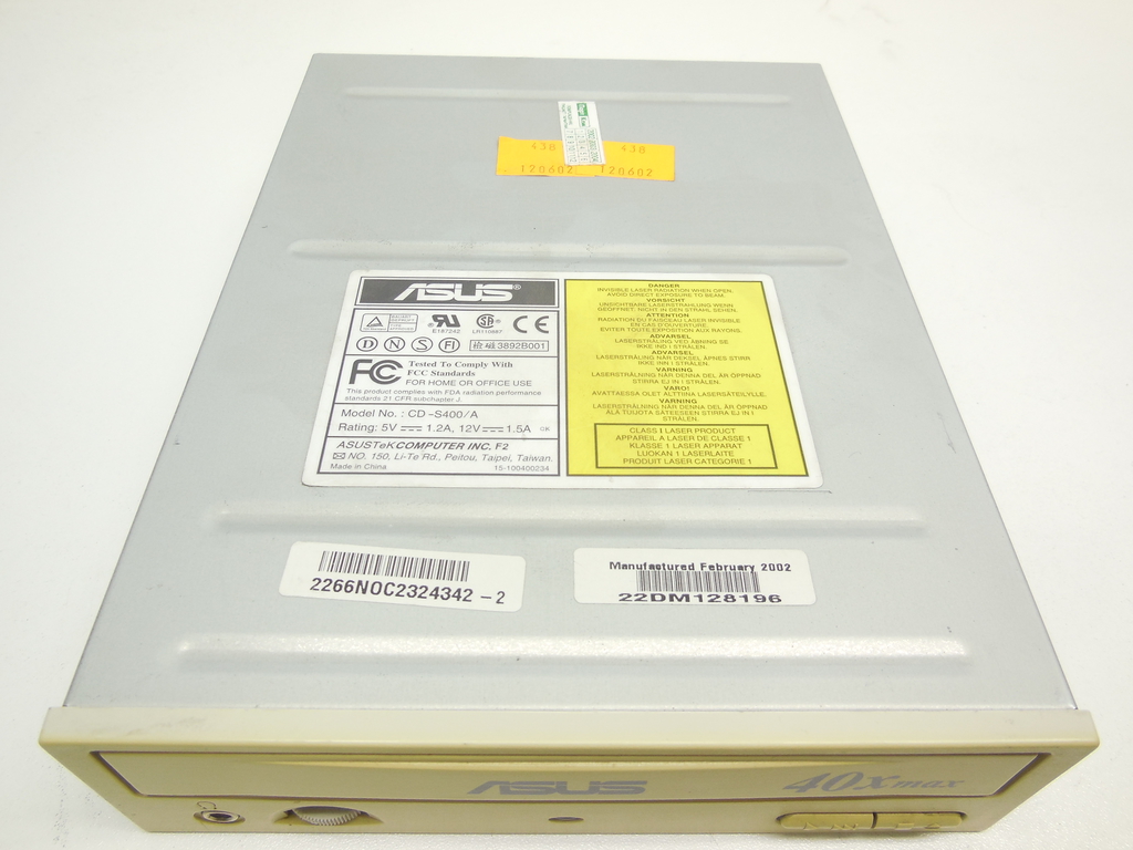 Оптический привод IDE CD-ROM ASUS CD-S400/A - Pic n 310291