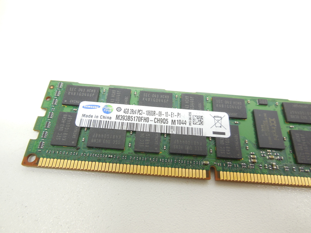 Оперативная память DDR3 ECC REG 4Gb PC3-10600R (1333 МГц) Samsung M393B5170FH0-CH9 - Pic n 310402