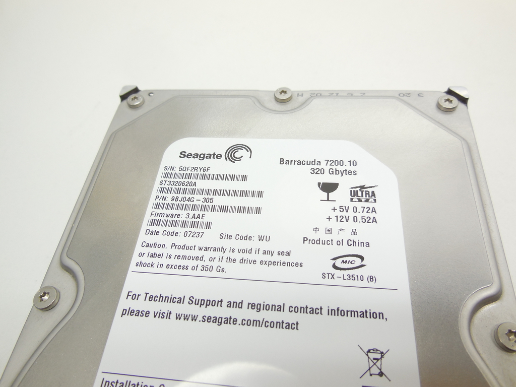 Жесткий диск 3.5 IDE 320GB Seagate - Pic n 276276