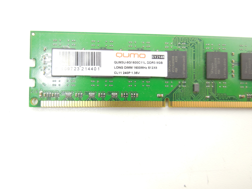 Модуль памяти DDR3 8Gb PC3-12800 (1600Mhz) QUMO QUM3U-8G1600C11L - Pic n 310626