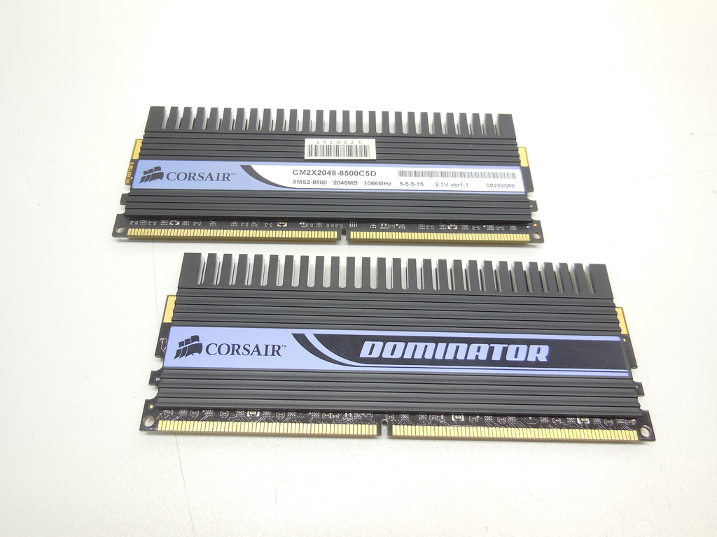 Оперативная память DDR2 4Gb KIT (2+2 Gb) PC2-8500 1066MHz Corsair DOMINATOR CM2X2048-8500C5D - Pic n 310653