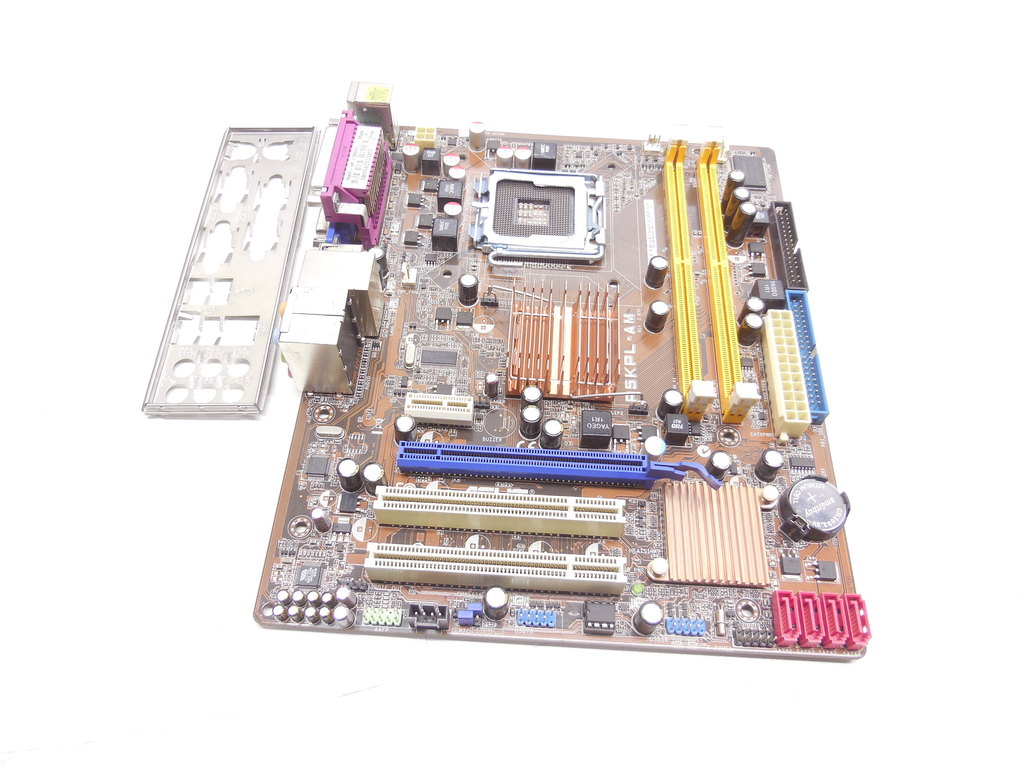 Материнская плата ASUS P5KPL-AM rev 2.05G, Socket LGA775 Рамка задних портов в комплекте - Pic n 307563