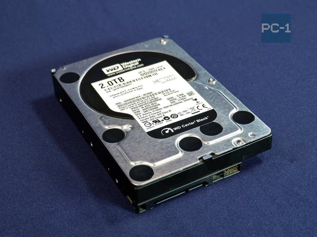 HDD 2TB 3.5" SATA III 7200rpm 64MB Western Digital Caviar Black Внутренний жесткий диск для ПК WD2002FAEX-007BA0. Пробег 30тыс часов. - Pic n 273517