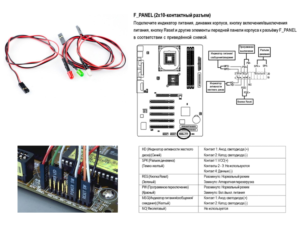 Светодиодная лампочка Power НDD LED для корпуса ПК к F_PANEL - Pic n 48065