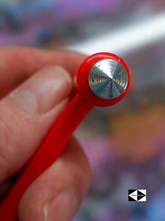 Аварийный молоток для разбивания стёкол с ножом для ремня, красный, пластик - Pic n 311039