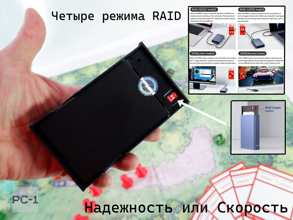 Внешний Жесткий диск 4TB SSD 2,5" USB Type-С RAID-0 Массив. Питания от USB. Алюминиевый корпус. Качество, скорость, надёжность! - Pic n 311041