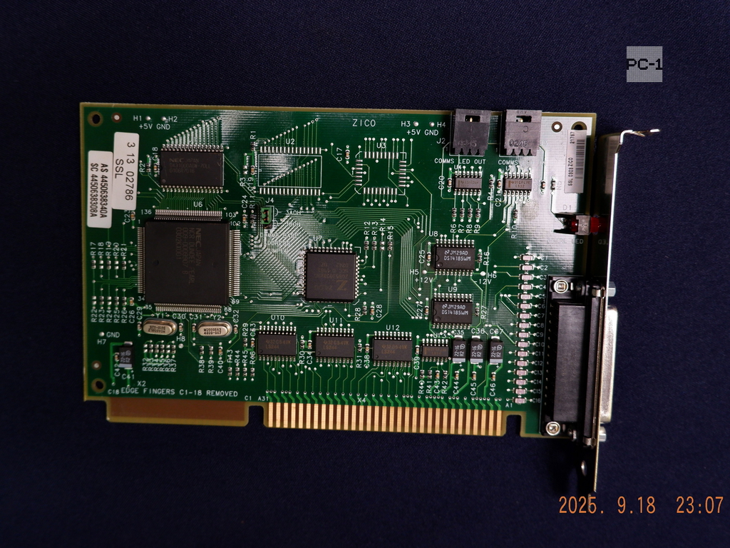 Контролер ISA SCSI Card AS 4450638340A SC 4450638308A 89 pin NCR1998 CAD1022 SSL 0110 ZICO 67099 - Pic n 307909