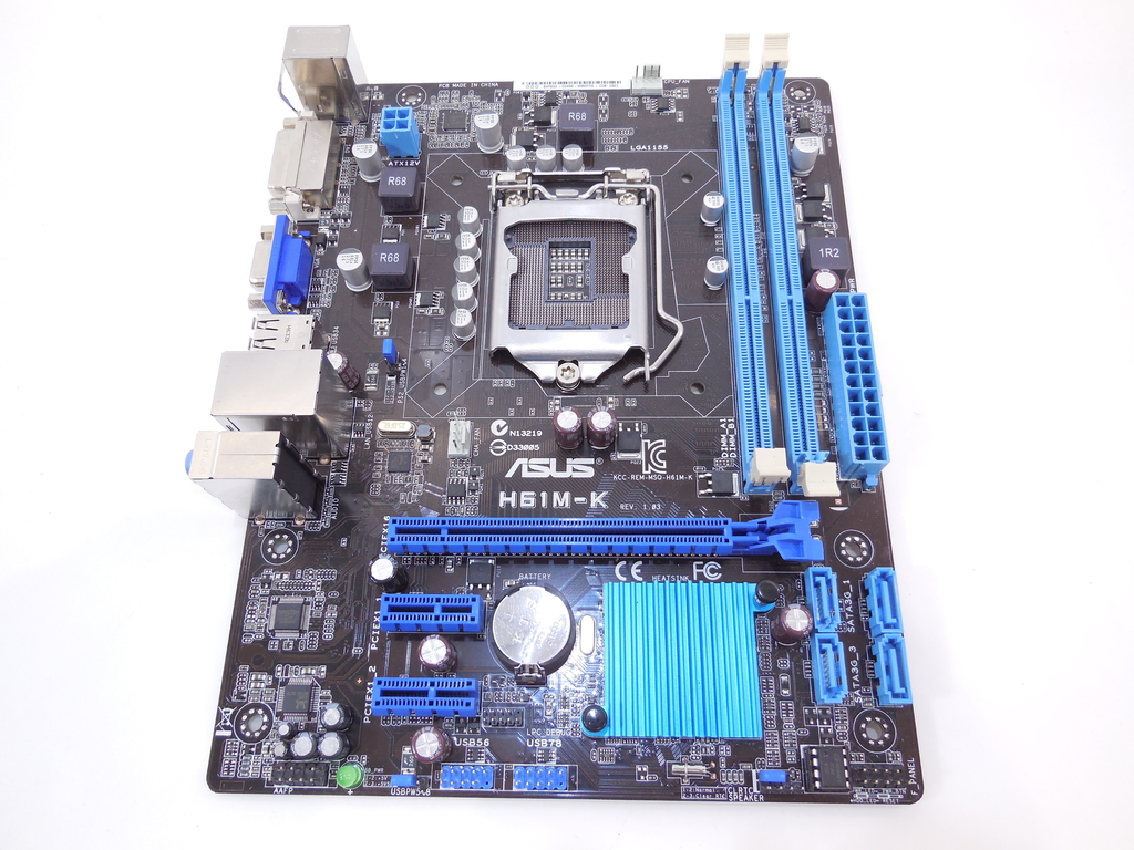 Мат. плата Socket 1155 ASUS H61M-K - Pic n 244069
