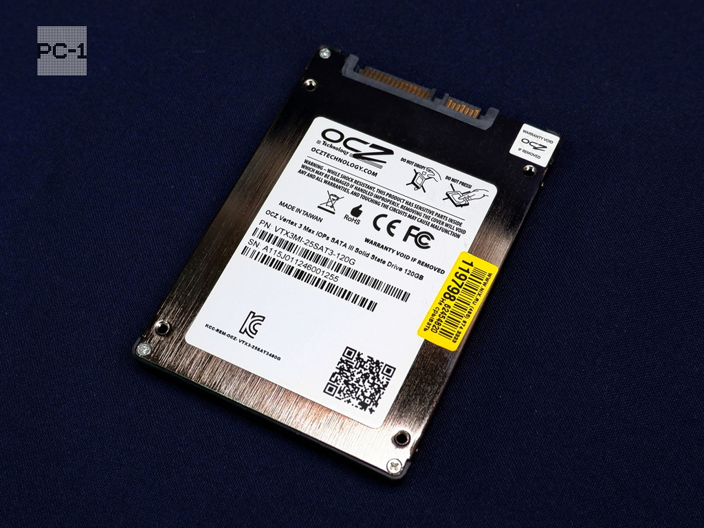 Твердотельный SSD накопитель 120ГБ 2.5" SATA 6Gb/s OCZ Vertex 3 Max IOPS VTX3MI-25SAT3-120G + Крепеж 2.5" в 3.5". Толщина жесткого диск - Pic n 269738