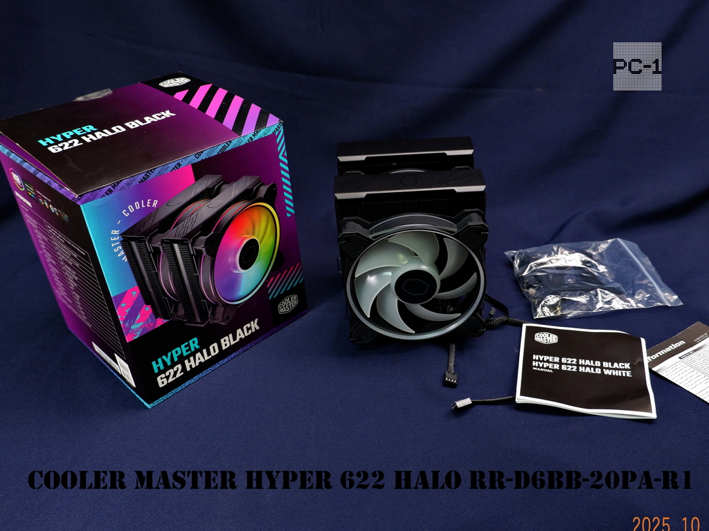 Башенный Кулер для процессора ПК Cooler Master Hyper 622 Halo RR-D6BB-20PA-R1 4-pin 27дБа Socket LGA 115x/1200, LGA 1700, 1851, AM4, AM5, с подсветкой - Pic n 311068