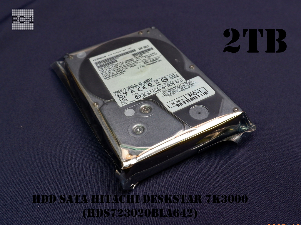 Жесткий диск HDD SATA 2Tb Hitachi Deskstar 7K3000 (HDS723020BLA642) - Pic n 311070