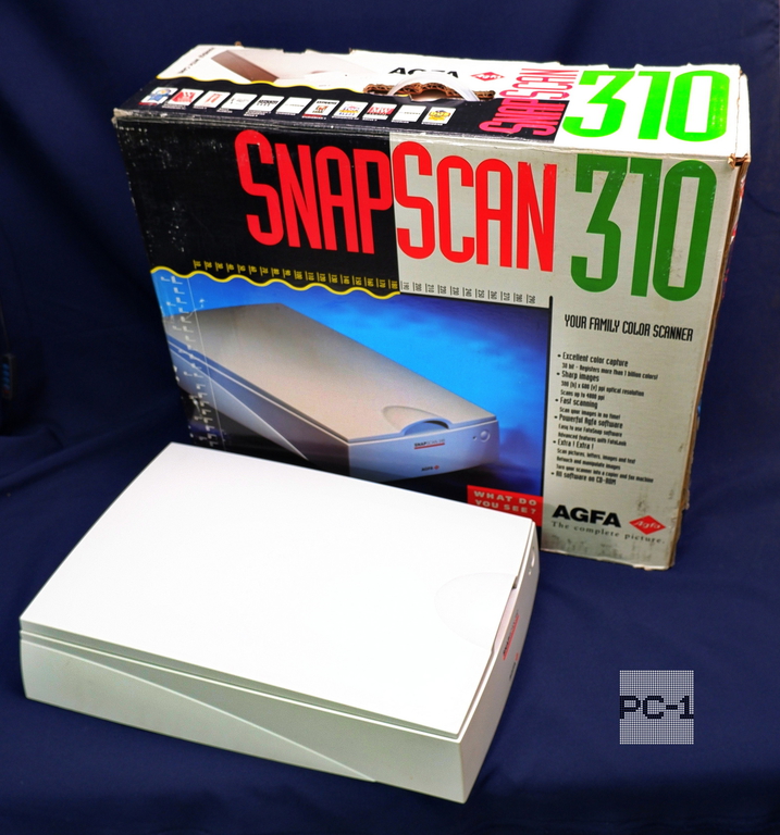Раритет Сканер A4 AGFA SnapScan 310 MAC Version планшетный A4 CCD, 300 dpi, SCSI p/n:44.68502.021 Мануал драйвер на CD дисках + Контроллер SCSI  - Pic n 311073