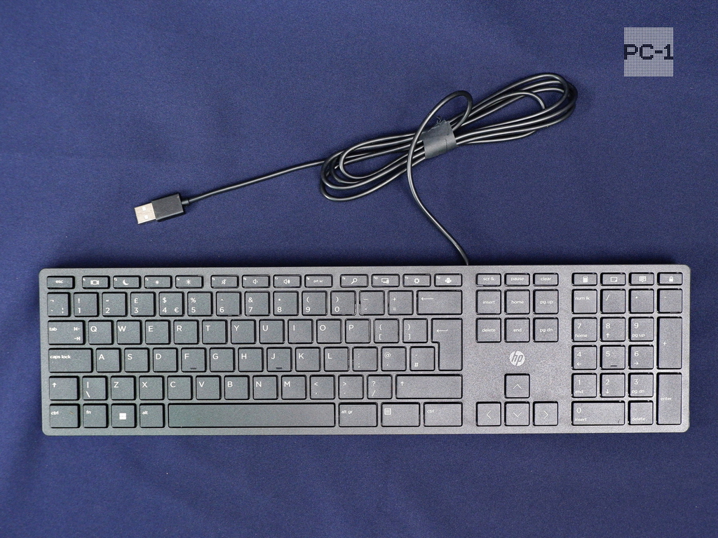 Только Английская раскладка!!! Механическая USB Клавиатура HP Wired Desktop 320K HSA-P010K / TPA-D0032K P/N L96909-031 CN L95712-031  - Pic n 311082