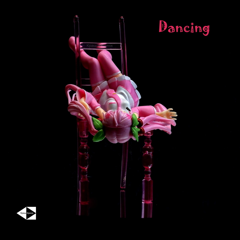 15см Аниме Фигурка Мику Сакура, Хацунэ Мику (Miku Hatsune Sakura) на Розовом стуле. В подарочной ЭКО коробке с сюрпризом. - Pic n 311100