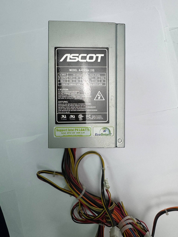 Блок питания для ПК Ascot 420W - Pic n 311109