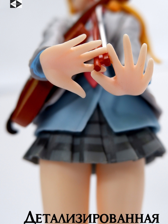 Ну вот, опять плакать... 20см Фигурка в ПК Каори Миядзоно с скрипкой Твоя апрельская ложь. Качественная + подарок Your Lie in April - Pic n 311118