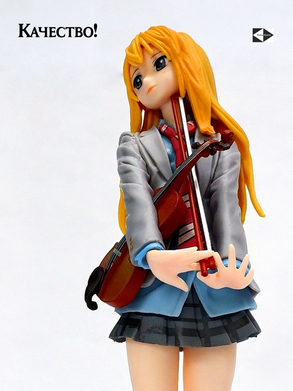 Ну вот, опять плакать... 20см Фигурка в ПК Каори Миядзоно с скрипкой Твоя апрельская ложь. Качественная + подарок Your Lie in April - Pic n 311118