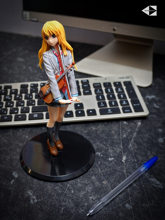 Ну вот, опять плакать... 20см Фигурка в ПК Каори Миядзоно с скрипкой Твоя апрельская ложь. Качественная + подарок Your Lie in April - Pic n 311118