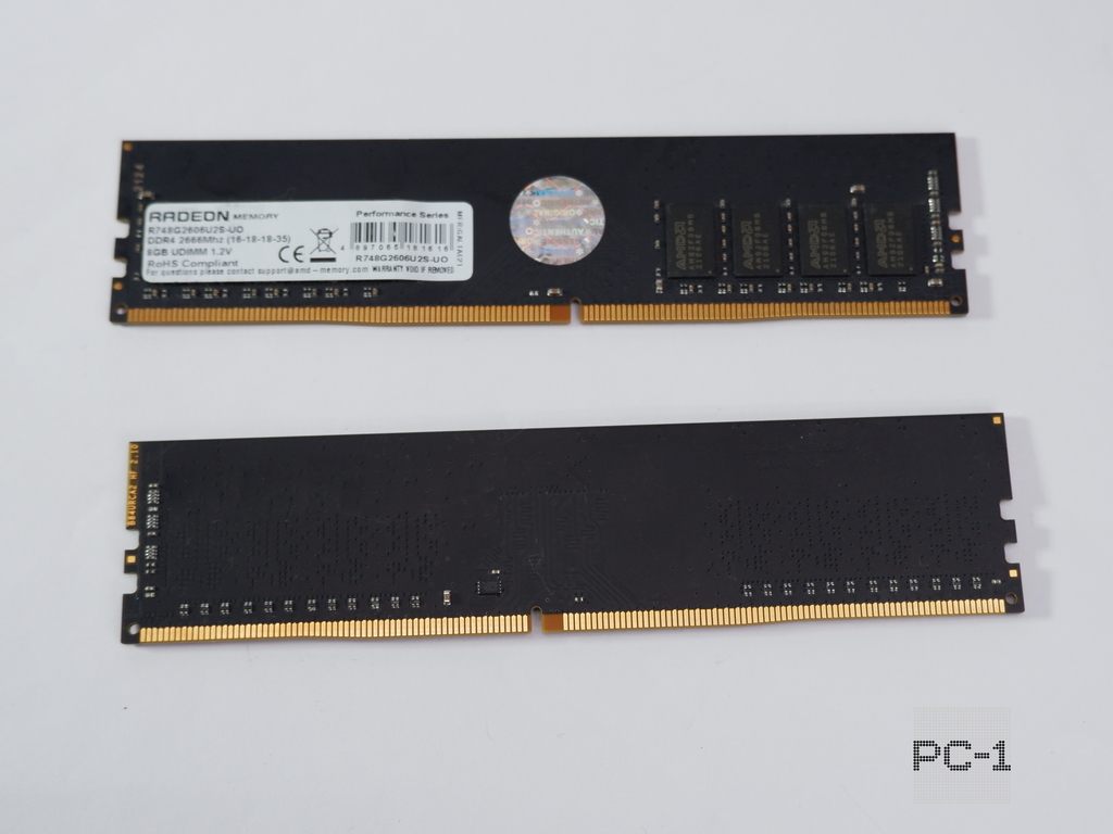 1шт. Оперативная память DDR4 8Гб AMD Radeon R7 Performance Series DIMM R748G2606U2S-UO 1.2V DIMM CL16 Тайминги 16-18-18-35 21300 МБ/с.  - Pic n 311116