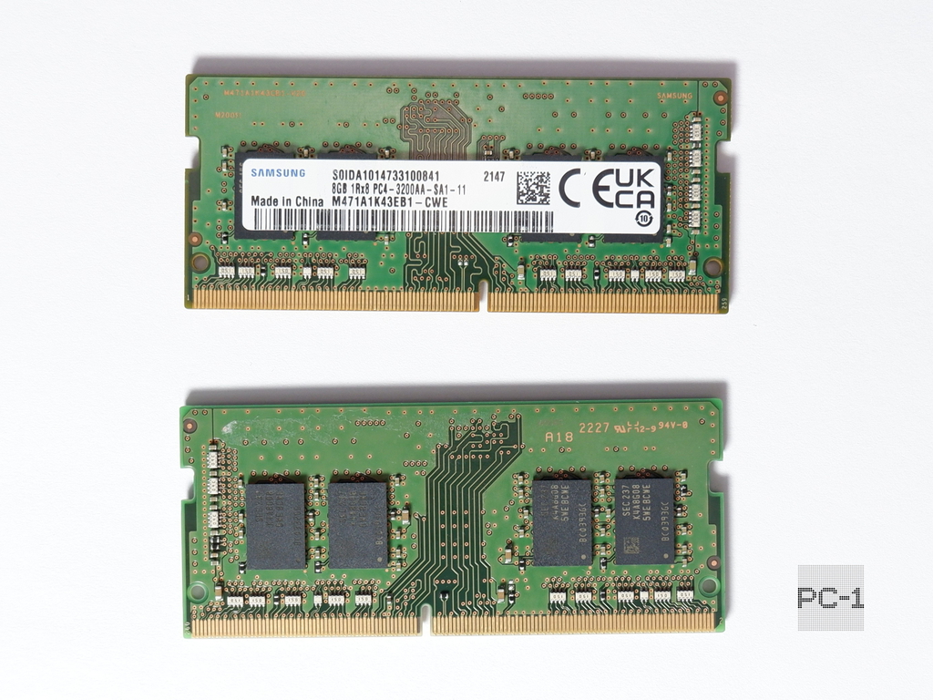 Оперативная память SO-DIMM DDR4 8Gb Samsung 3200 МГц PC4-25600 (CL): 22 1rx8 pc4-3200aa-sa1-11 (M471A1K43EB1-CWE)  - Pic n 311138