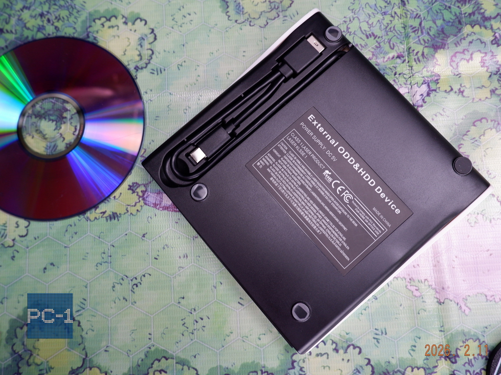 Type-C USB3.0 CD DVD +/-RW Внешний оптический привод для ПК и ноутбуков MOBILE DC5V, устройство для записи и чтения Компакт и DVD дисков. Драйвера не - Pic n 311143