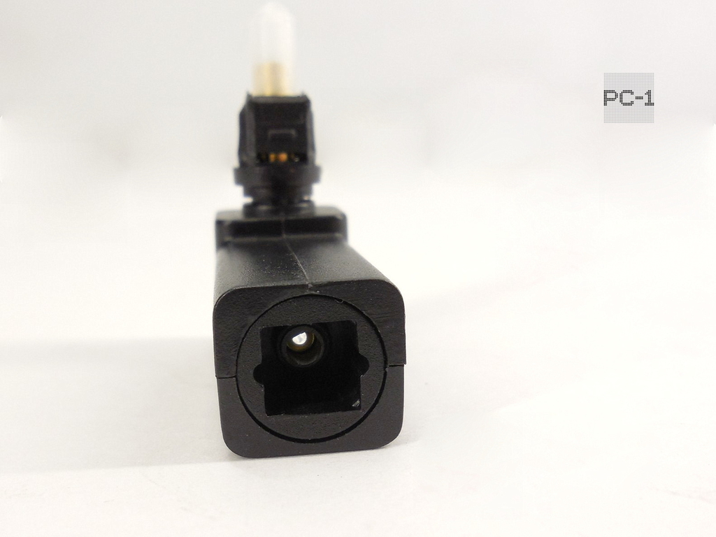 Переходник Toslink Угловой 90 Градусов оптический вход Мама, выход Папа , Toslink-M Г-образный Вращается на 360 градусов - Pic n 258299