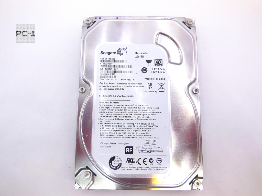 Жесткий диск SATA 3.5" 250GB Seagate Barracuda ST250DM000 RPM 7200 16МБ SATA-III 6Gbit/s 7200rpm 16MB OEM - Pic n 62864