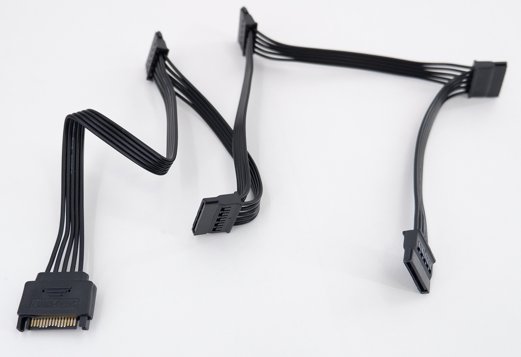 60см Разветвитель питания для 5x SATA 15Pin для Жестких дисков HDD и SSD от блока питания ПК. SATA Male (папа) на 5х SATA Female 15Pin. - Pic n 300128