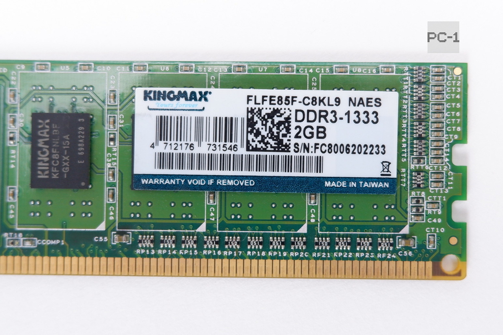 Оперативная память ПК DDR3 2GB KINGMAX FLFE85F-B8KL9 1333MHZ PC3-10600 10600 МБ/с CL: 9 240 pin 1,5В односторонняя 8 чипов - Pic n 311190