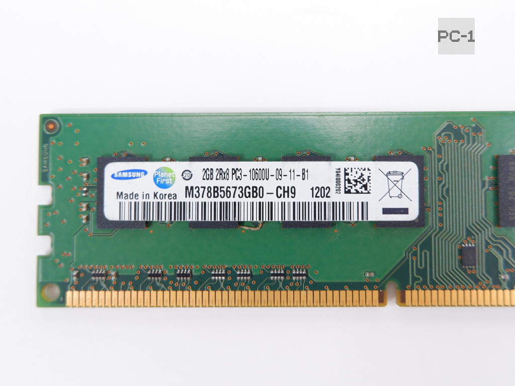 Оперативная память DDR3 2Gb Samsung PC3-10600 1333MHz m378b5773dh0-ch9 / m378b5673fh0-ch9 Тайминги: 9-9-9 1,5В. 240 контактов - Pic n 258057