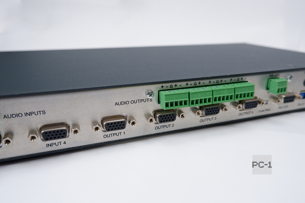 Преобразователь Kramer Electronics VP-4x4 XL 4х4 сигнала VGA и стерео аудио. совместимость с HDTV. Без пульта ДУ, P/N: 705-70592010 - Pic n 311204