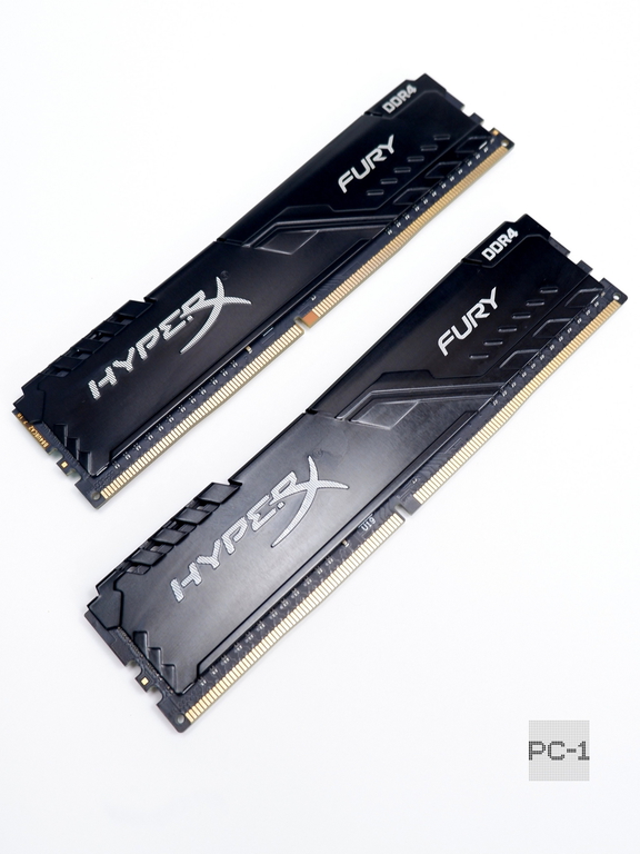 Оперативная память DDR4 8GB KIT 2x4GB Kingston HyperX FURY Black PC25600, тайминги 16-18-18-32, радиаторы, 1.35v - Pic n 311216