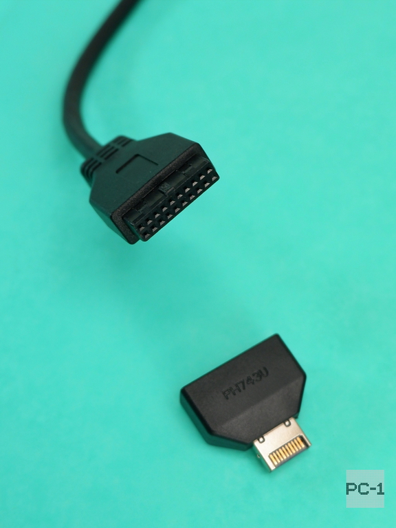Адаптер TYPE-E на USB 19/20PIN переходник разъёма Type-E на материнской плате или карте расширения в интерфейс USB 19P - Pic n 311151