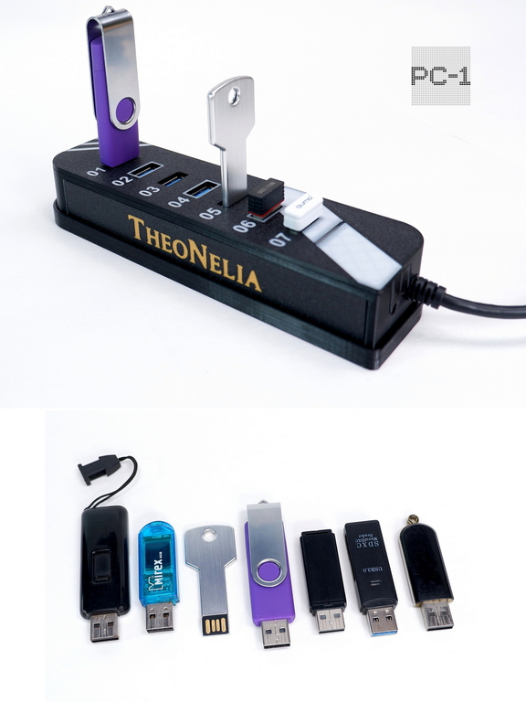 USB3.0 Хаб разветвитель на 7 портов с блоком питания 5В/3А. Концентратор HUB используется одновременно для 7 флешек, внешних хардов и для зарядки. - Pic n 311246