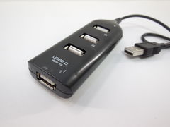 USB хаб 4 порта Черный