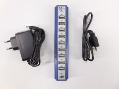USB хаб 10 портов USB 2.0 Синий - Pic n 258492