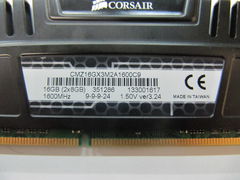 Модуль памяти Corsair DDR3 16Gb KIT (2x8Gb) - Pic n 262976